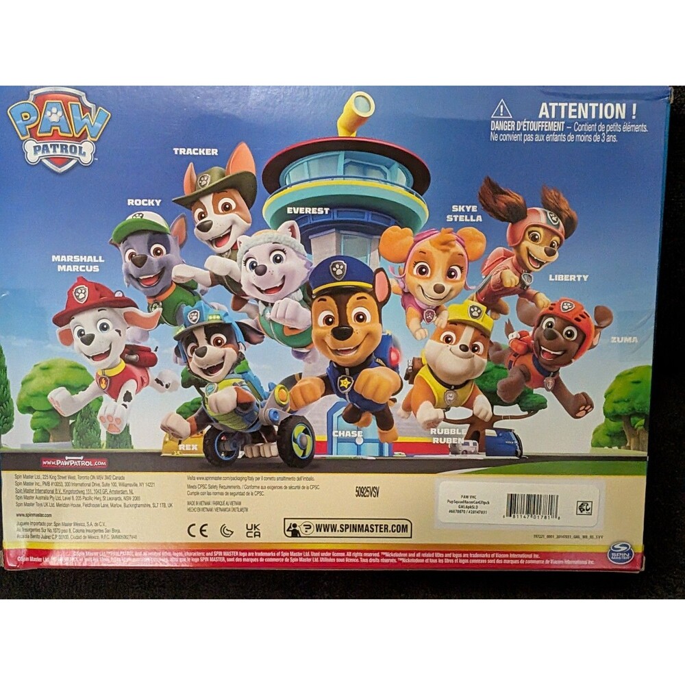 Paw Patrol: Pup Squad Racers 6-Piece Vehicle Set Nickelodeon New